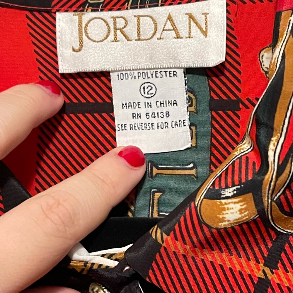 Jordan Vintage Button Up Equestrian Shirt - Picture 8 of 8